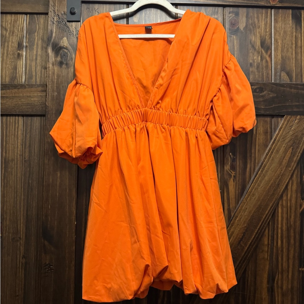 SHEIN Bright Orange Dress